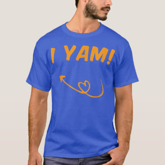 彼女は私のサツマイポテトIヤムセットカップルThanksgivi Tシャツ