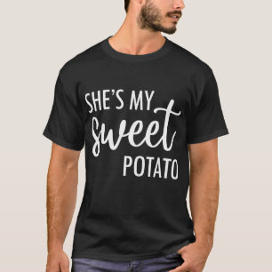 彼女は私のサツマイポテトIヤムバレンタインの感謝祭 Tシャツ