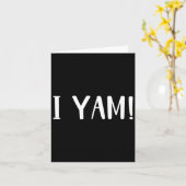 彼女は私のサツマイモ 私はヤム カップル マッチング サンクス カード (黄色い花)