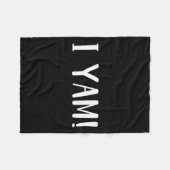 彼女は私のサツマイモIヤムカップルのマッチング感謝していだ フリースブランケット (正面(横))