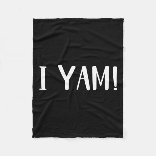 彼女は私のサツマイモIヤムカップルのマッチング感謝していだ フリースブランケット (正面)