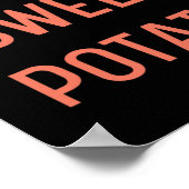 彼女は私のサツマイモIヤムカップル感謝祭 ポスター (角)