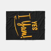 彼女は私のサツマイモIヤムマッチングカップル感謝していだ フリースブランケット (正面(横))