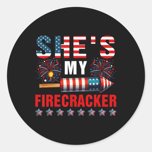 彼女は私のスパークラー7月の花火愛好家のコストの4番目である ラウンドシール (正面)