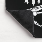 彼女は私のトリックのスケルトンのカップルに一致するハロウィーン マウスパッド (コーナー)