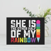 彼女は私のレインボーレズビアンゲイの残りの半分だ 招待状 (スタンド正面)