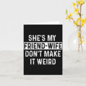 彼女は私の友達妻 面白い関係名言 カード (黄色い花)