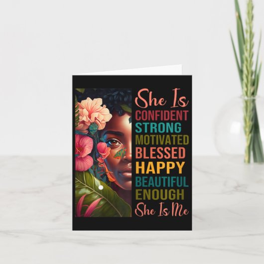 彼女は私の強い教育を受け賛美た黒い歴史である カード (正面)