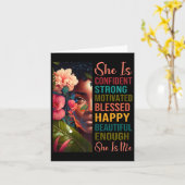 彼女は私の強い教育を受け賛美た黒い歴史である カード (黄色い花)