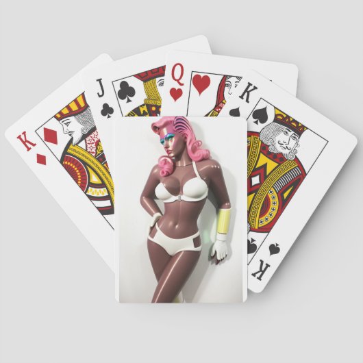 彼女は私の感覚のKen Gage Artのようにプラスチックだった トランプ (裏面)