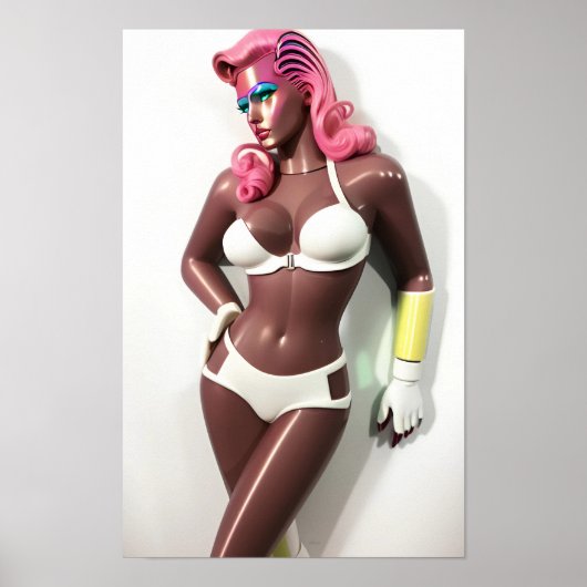 彼女は私の感覚のKen Gage Artのようにプラスチックだった ポスター (正面)