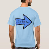 彼女は私の物です。 私は彼女の物です Tシャツ (裏面)