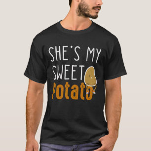彼女は私の甘いじゃがいもの Tシャツ