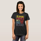 彼女は私の生姜色のひげが好き Tシャツ (正面フル)