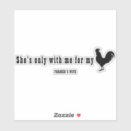 彼女は私のC#CK -農家の妻のためにのみ私と一緒にいる シール