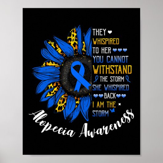 彼女は私は嵐Alopecia Areataに気づいていると囁いた ポスター (正面)