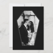 彼女は私はBooスケルトンの手のリングや輪ボックス婚約 案内状 (裏面)