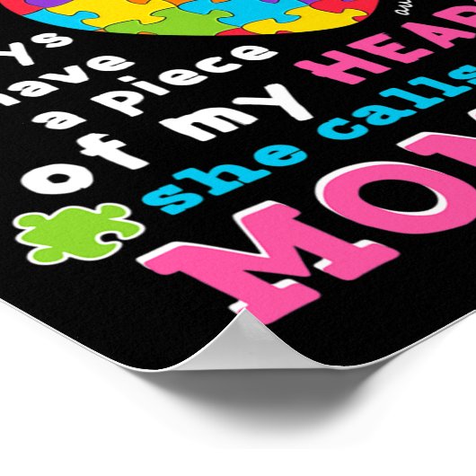 彼女は私をママ自閉症の意識と呼ぶ女の子がいる ポスター (角)