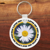 彼女は私を愛し、彼女はキーチェーンではなく私を愛している キーホルダー (正面)