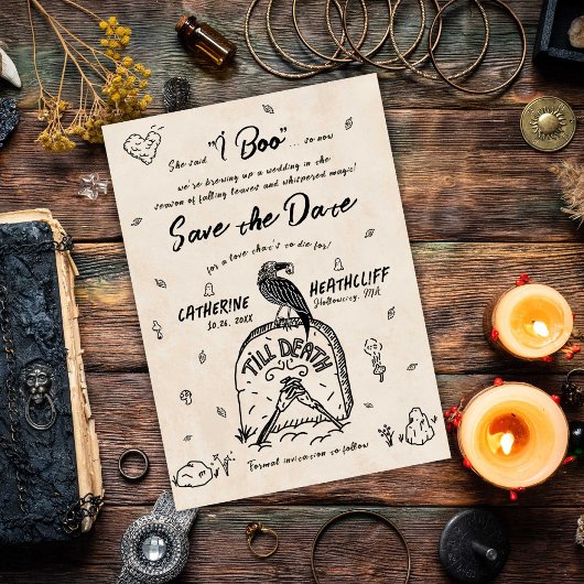 彼女は私を死ぬまで、そして死ぬまでブーと結婚言った 招待状