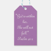 "彼女は秋しない"聖なる書物、 経典ギフトラベル ギフトタグ (正面)