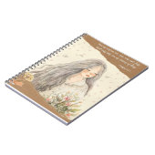 彼女は秋ヴィンテージをテーマにしたノート ノートブック (左側)