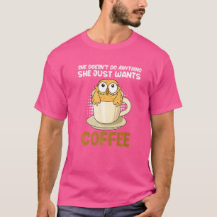 彼女は秘書のコーヒーを飲まない Tシャツ