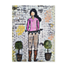 彼女は秘蔵だ。混合メディアオリジナル