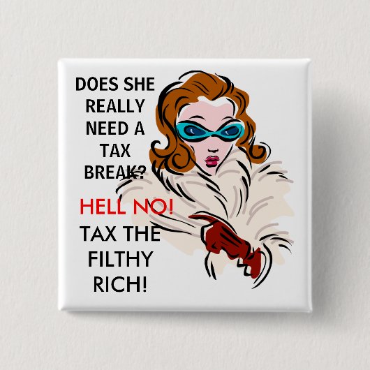 彼女は税額控除を必要としますか。 缶バッジ (正面)