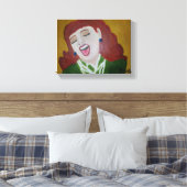 彼女は笑った キャンバスプリント (インサイチュ (寝室))