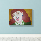 彼女は笑った キャンバスプリント (インサイチュ (ウッドフロア))