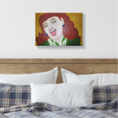 彼女は笑った キャンバスプリント (インサイチュ (寝室))