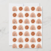 彼女は素敵なオネダーフルボホーレインボー誕生日 招待状 (裏面)