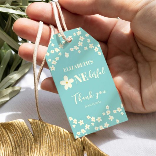 彼女は素敵なデイジー1st誕生日かわいい花ではない ギフトタグ