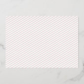 彼女は素敵なバラ金ゴールド誕生の発表ではない 箔招待状 (裏面)