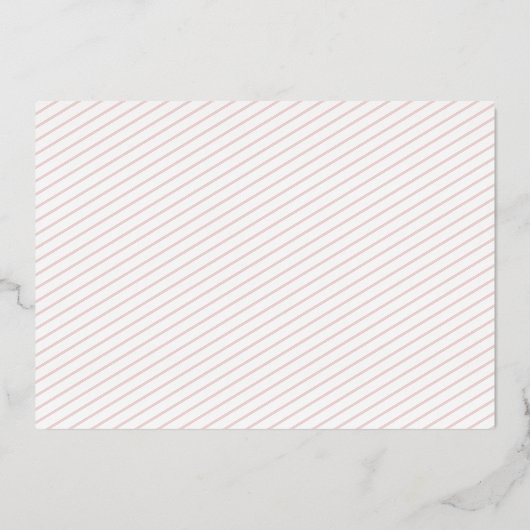 彼女は素敵なバラ金ゴールド誕生の発表ではない 箔招待状 (裏面)