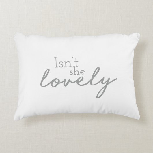 彼女は素敵なフォント描子供部屋デコールデザイン アクセントクッション (正面)
