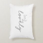 彼女は素敵なフォント描子供部屋デコールデザイン アクセントクッション (正面(垂直))