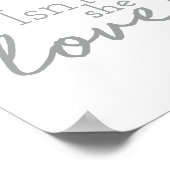 彼女は素敵なフォント描子供部屋デコールデザイン ポスター (角)