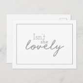 彼女は素敵なフォント描子供部屋デコールデザイン ポストカード (正面/裏面)