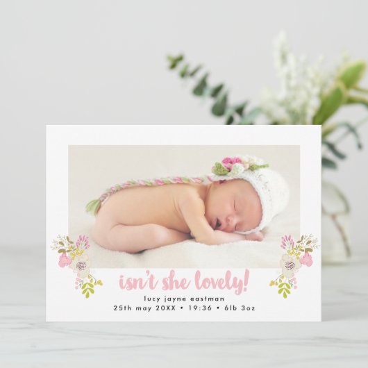 彼女は素敵なフローラ誕生の発表ではない 案内状 (スタンド正面)