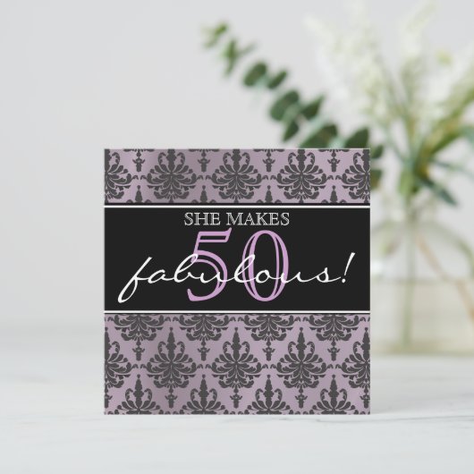 彼女は素晴らしい!誕生日パーティーの招待 招待状 (スタンド正面)