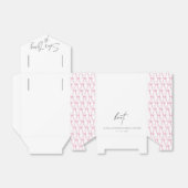 彼女は結び目のシックなリボン弓ブライダルシャワー フェイバーボックス (折り畳みなし)