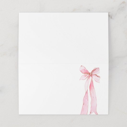 彼女は結び目のテーブルを結んでいる プレイスカード (外部開封)