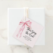 彼女は結び目のブライダルシャワー フェイバータグ (インサイチュ)