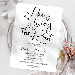 彼女は結び目のブライダルシャワー 招待状