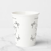 彼女は結び目の台本のモダンブライダルシャワー 紙コップ (左)