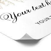 彼女は結び目の真珠の弓ブライダルシャワー ポスター (角)