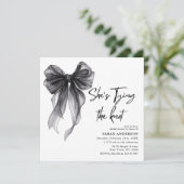 彼女は結び目の黒弓ブライダルシャワー 招待状 (スタンド正面)