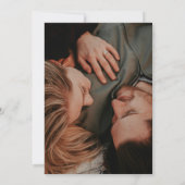 彼女は結び目の黒弓ブライダルシャワー 招待状 (裏面)